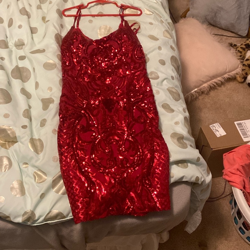 Red Windsor dress